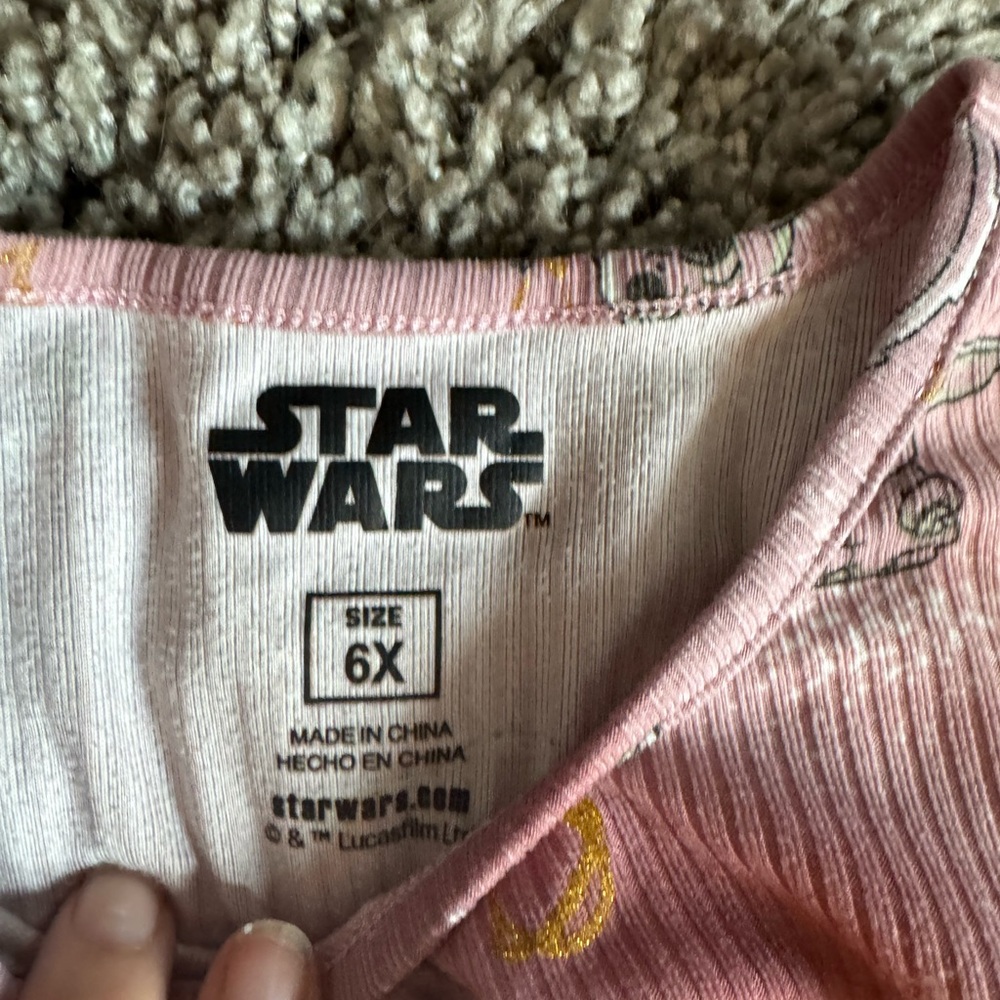 Star Wars Pink Ruffled One Shoulder Sundress - Picture 3 of 3